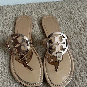 Tory Burch Rose Gold Sandals